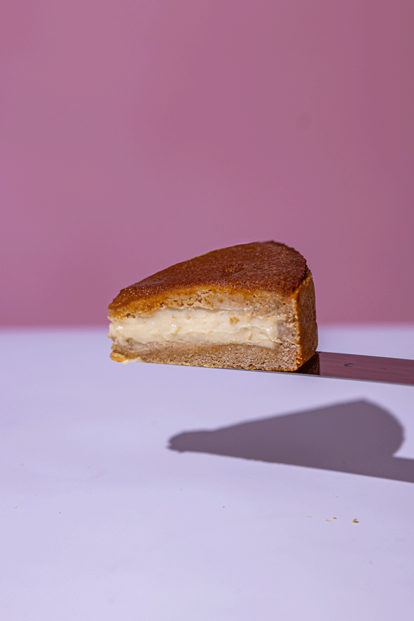 gateau basque vegan backen