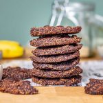 Schokoladen-Bananen-Kekse-gestapelt